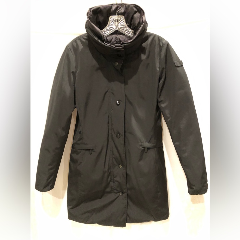 New TUMI Black / Camo Reversible Down Coat S $525